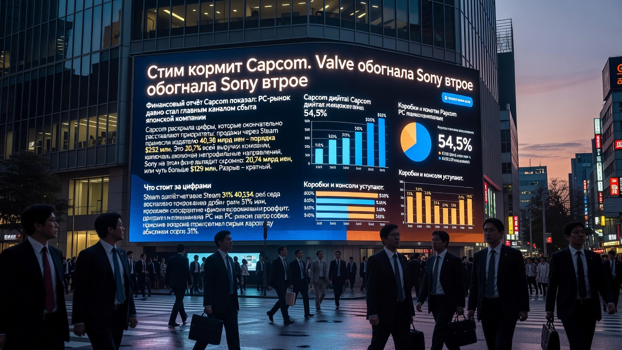 Steam кормит Capcom. Valve обогнала Sony втрое