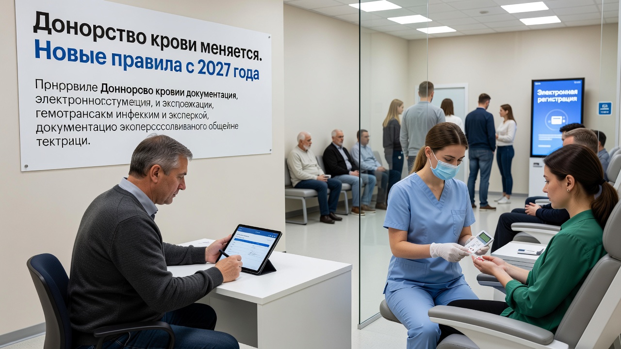 Донорство крови меняется. Новые правила с 2027 года