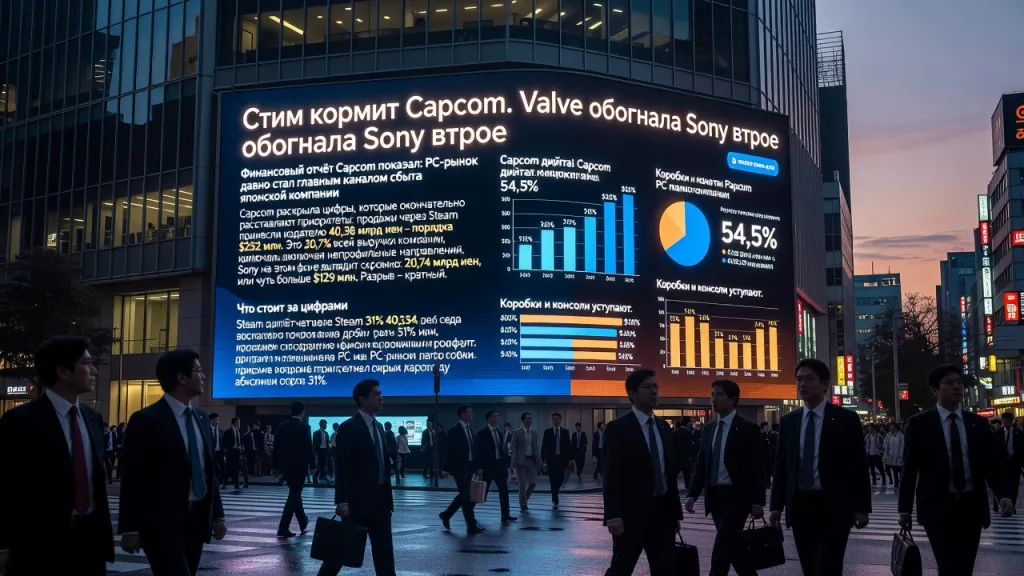 Steam кормит Capcom. Valve обогнала Sony втрое
