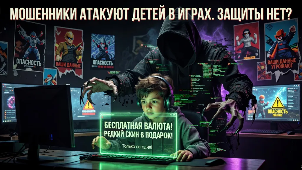 Мошенники атакуют детей в играх. Защиты нет?